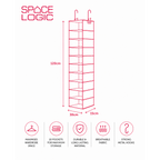 Space Logic 10-Pocket Hanging Organiser  Urban Grey