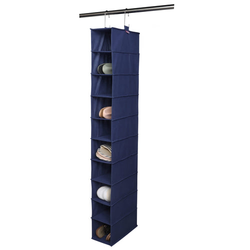 Space Logic 10-Pocket Hanging Organiser Navy image 0