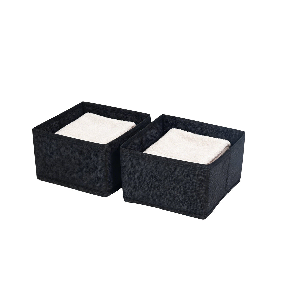 Space Logic Drawer & Closet Caddy Small Twin Pack Midnight Black image 0