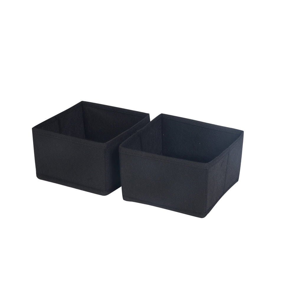 Space Logic Drawer & Closet Caddy Small Twin Pack Midnight Black image 1