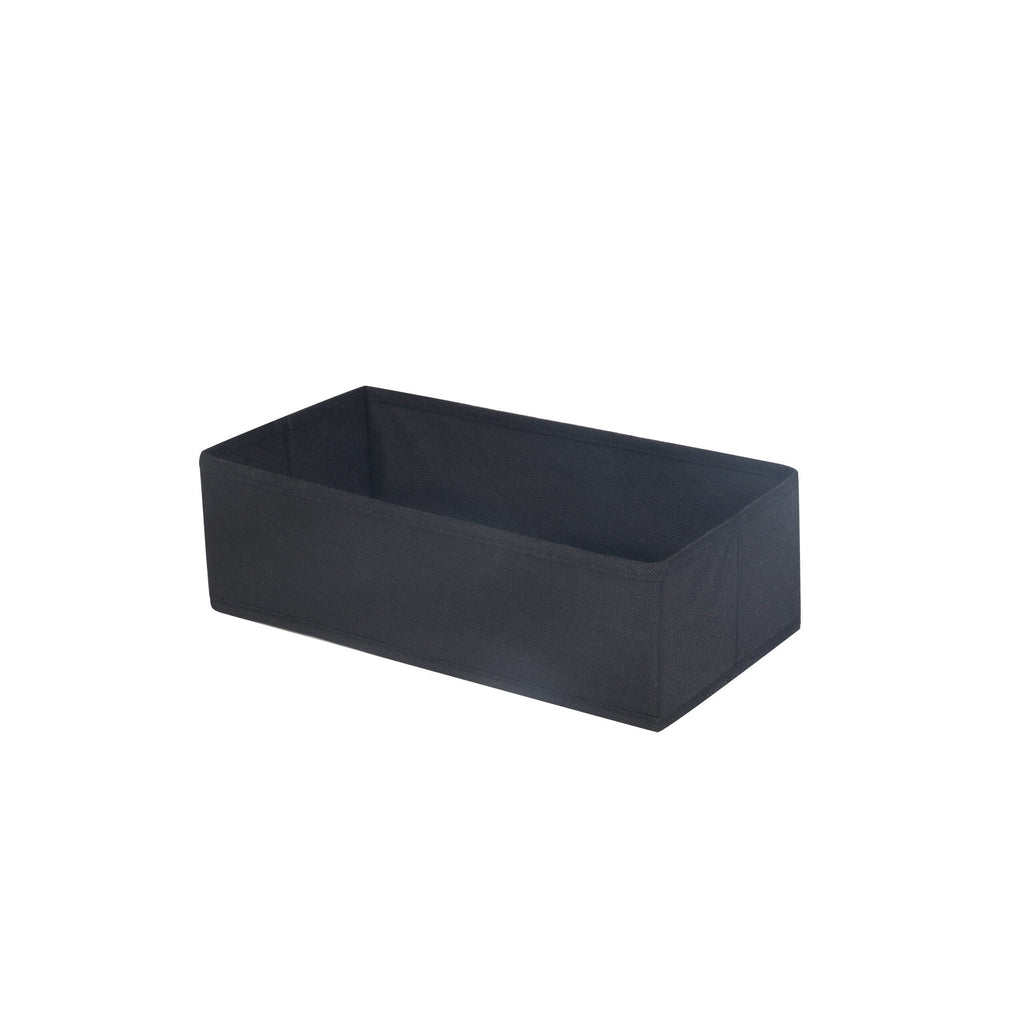 Space Logic Drawer & Closet Caddy Large 4 Section Midnight Black image 1