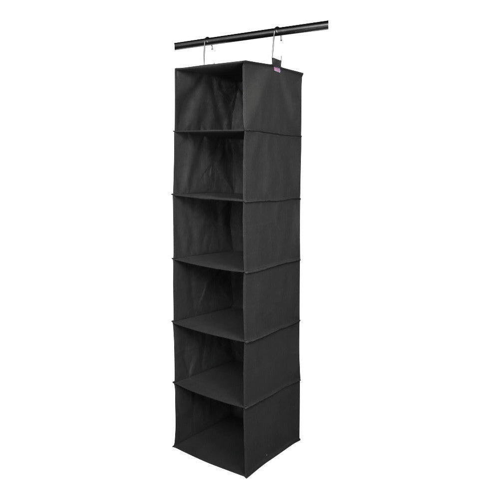 Space Logic 6-Shelf Hanging Organiser Midnight Black image 2