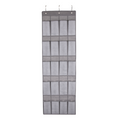 Space Logic 20 Pocket Over Door Organiser Grey Herringbone image 0