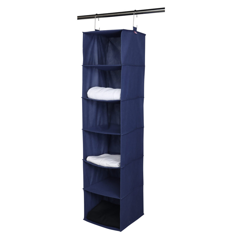 Space Logic 6-Shelf Hanging Organiser Navy image 0
