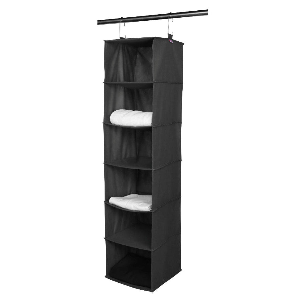 Space Logic 6-Shelf Hanging Organiser Midnight Black image 0