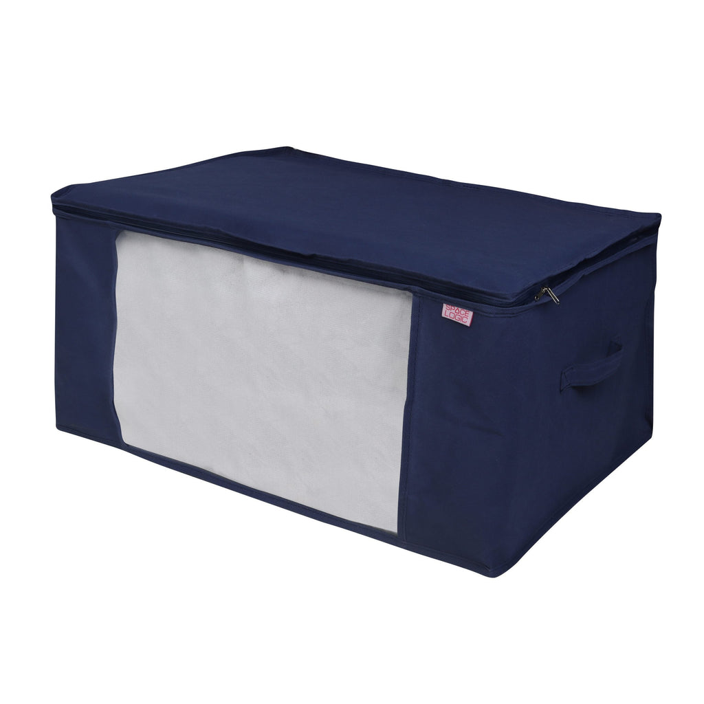 Space Logic Blanket Storage Tote Navy image 0