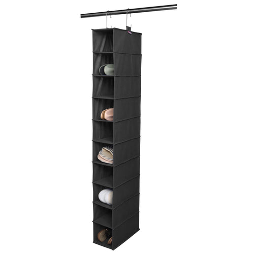 Space Logic 10-Pocket Hanging Organiser Midnight Black image 0