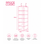Space Logic 6-Shelf Hanging Organiser Navy