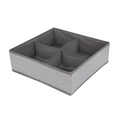 Space Logic 4-Section Drawer Divider Grey Herringbone image 0