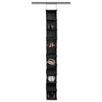 Space Logic 10-Pocket Hanging Organiser Midnight Black image 1