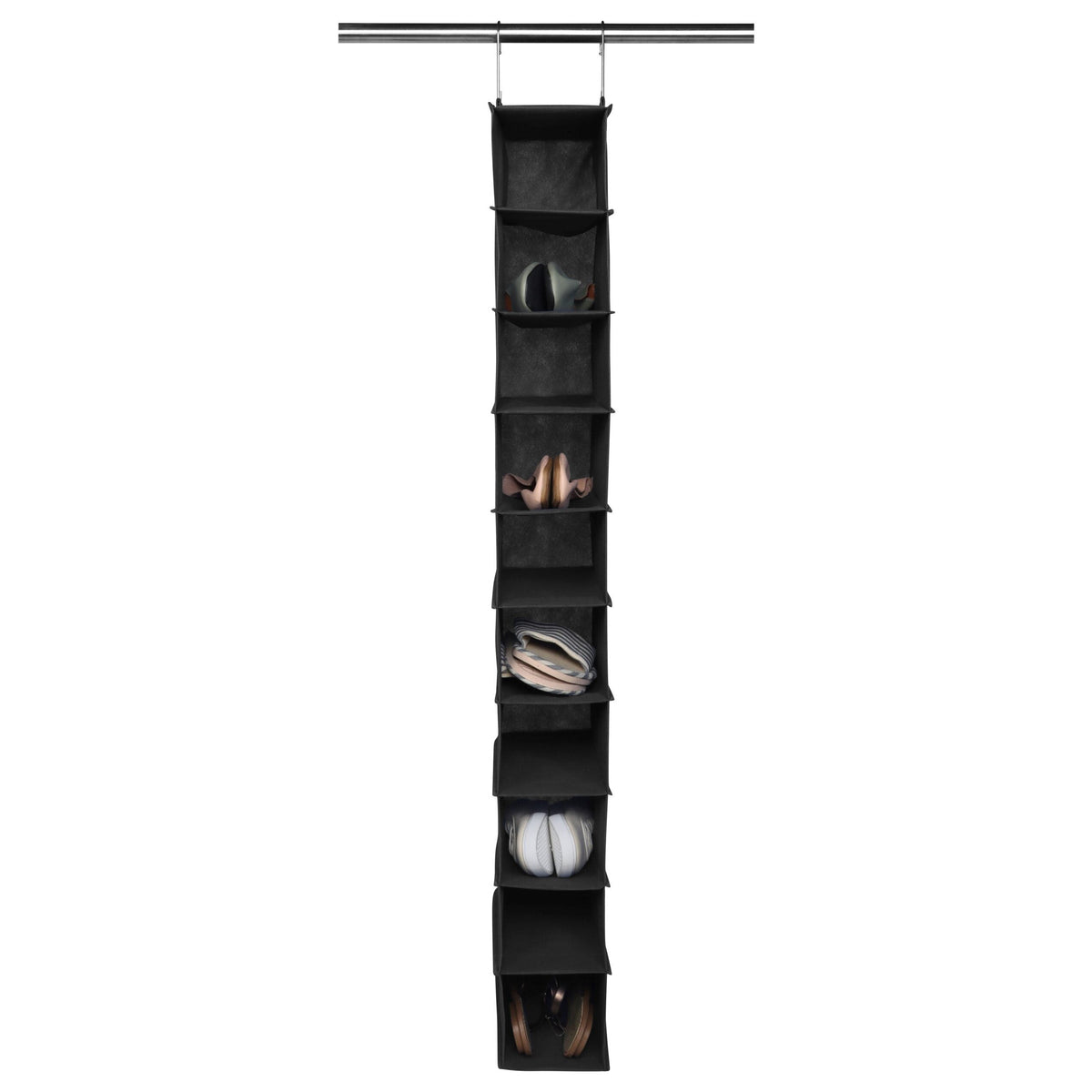 Space Logic 10-Pocket Hanging Organiser Midnight Black image 1