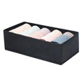Space Logic Drawer & Closet Caddy Large 4 Section Midnight Black image 0