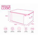 Space Logic Blanket Storage Tote Urban Grey