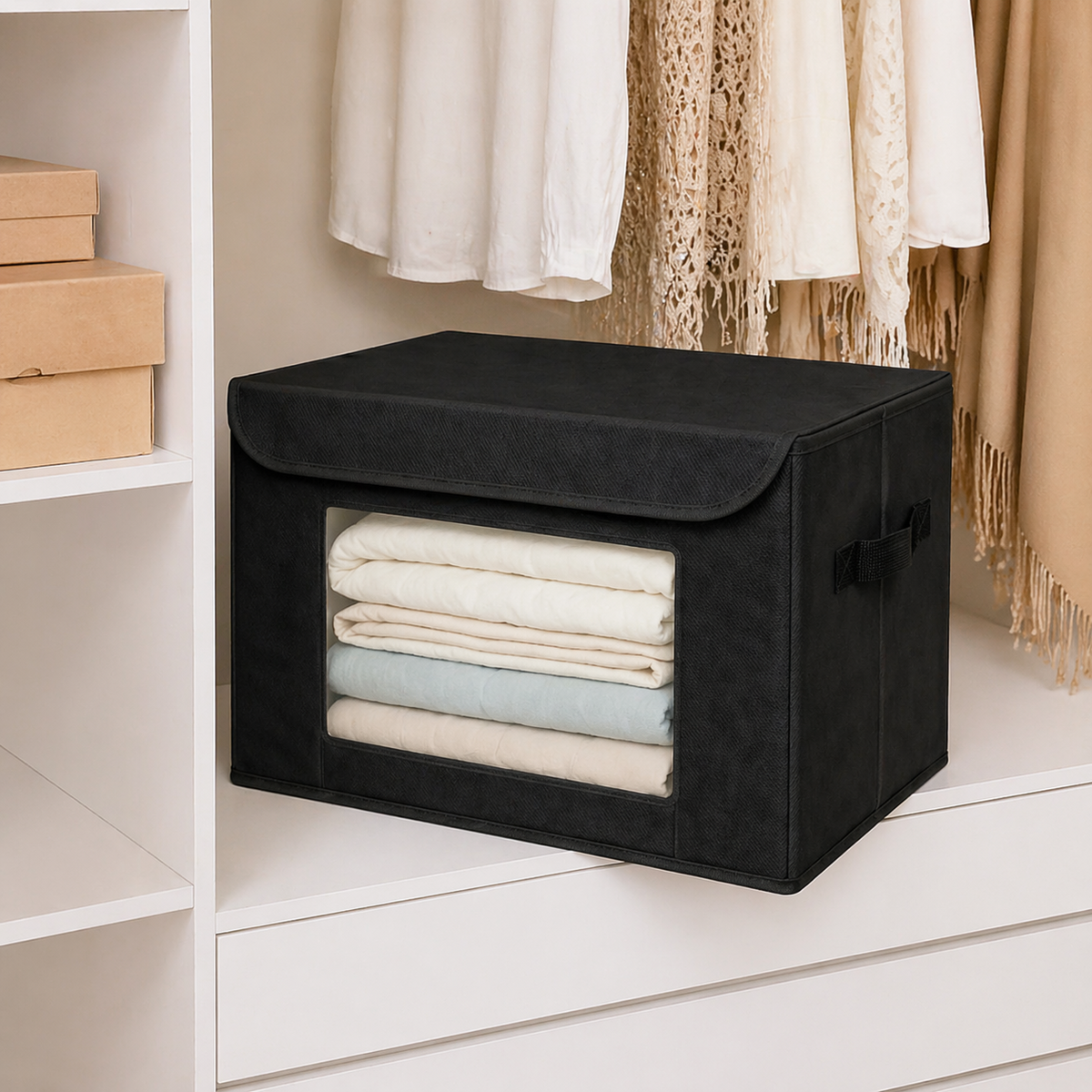 Space Logic Large Storage Box Midnight Black 25 Litre image 2