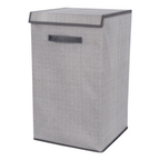 Space Logic Laundry Hamper Grey Herringbone image 0