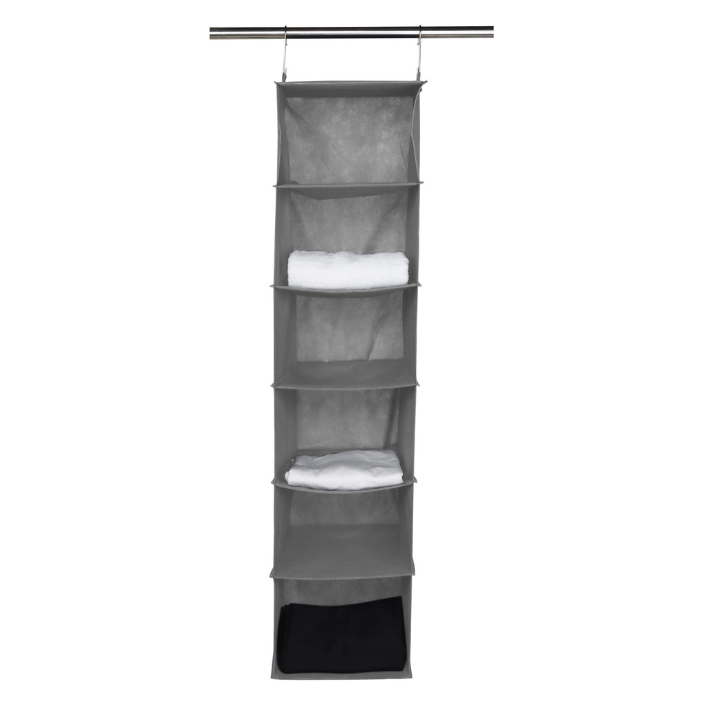 Space Logic 6-Shelf Hanging Organiser Urban Grey image 1