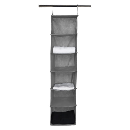 Space Logic 6-Shelf Hanging Organiser Urban Grey image 1