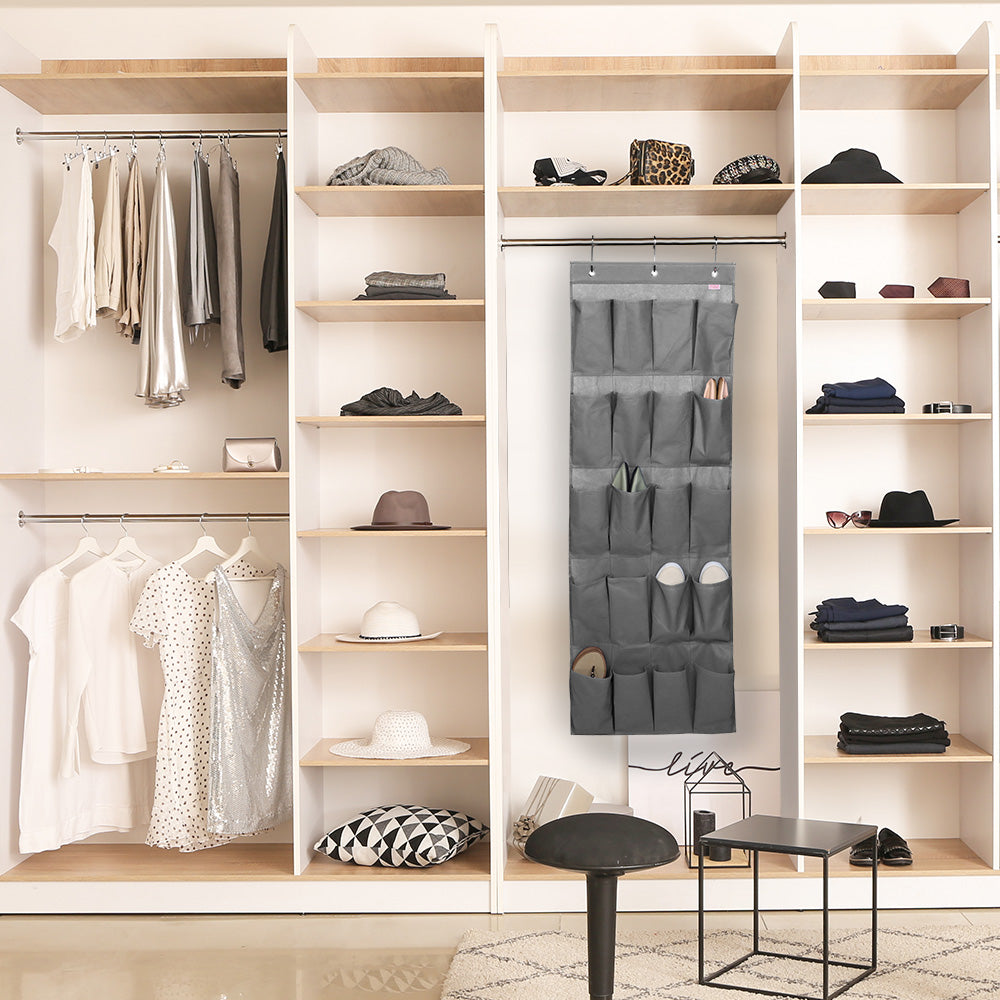 Space Logic 20 Pocket Over Door Organiser Urban Grey image 1