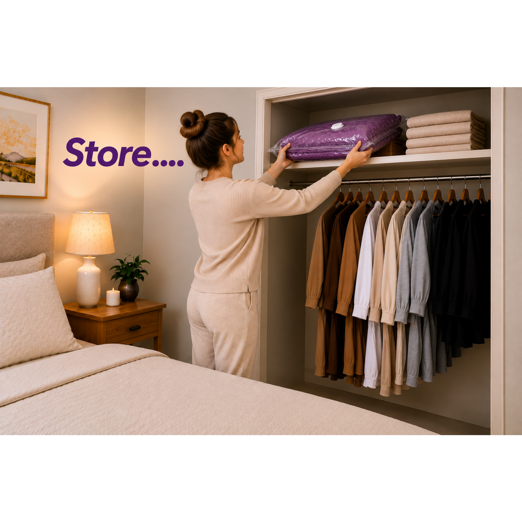 Space Logic Cube Vacuum Storage Bags 1 Piece Jumbo
