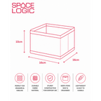 Space Logic Drawer Dividers Twin Pack Grey Herringbone