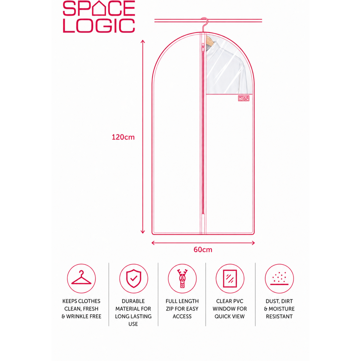 Space Logic Dress & Coat Cover Midnight Black