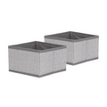 Space Logic Drawer Dividers Twin Pack Grey Herringbone image 0