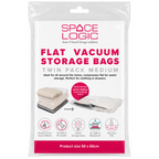 Space Logic Flat Vacuum Storage Bags Twin pack Medium