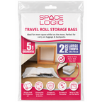 Space Logic Travel Roll Storage Bags Twin Pack Large