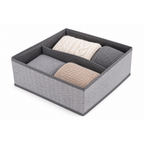 Space Logic Twin Oblong Drawer Divider Grey Herringbone