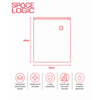 Space Logic Flat Vacuum Storage Bags Twin pack Medium
